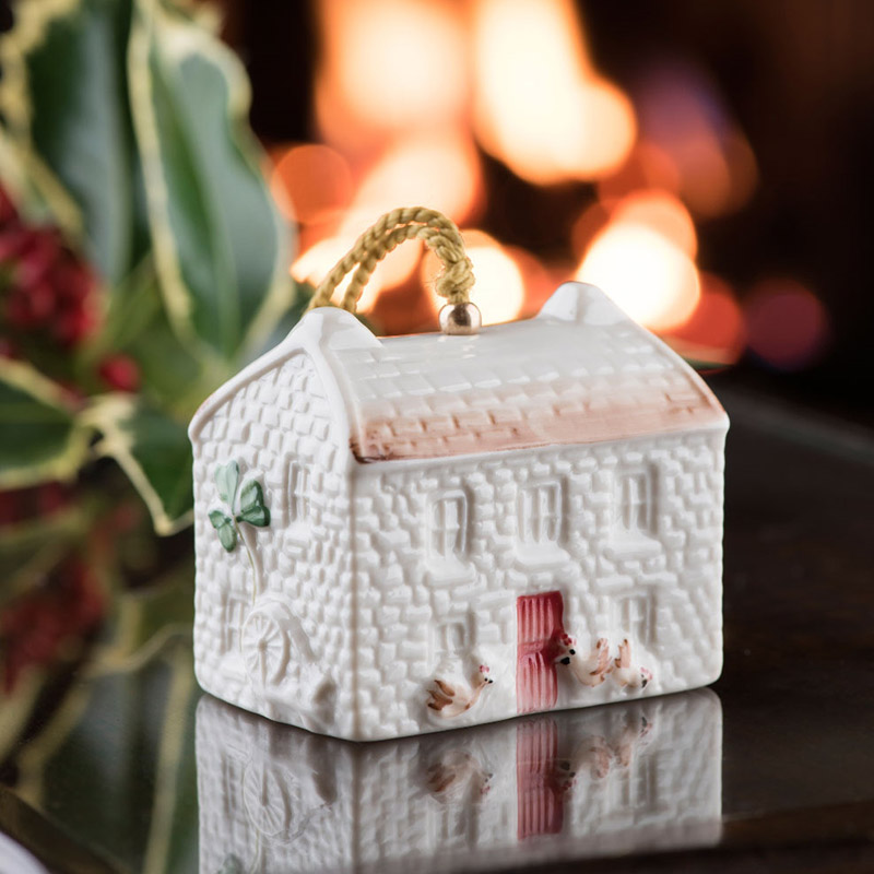 2018 Annual, Kerry Farmhouse Bell Christmas Ornament | Belleek