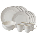 Ellen DeGeneres Taupe Stripe Dinnerware 