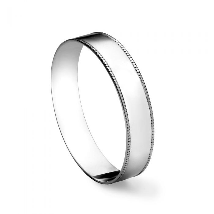 Gorham sterling silver beaded bangle bracelet.