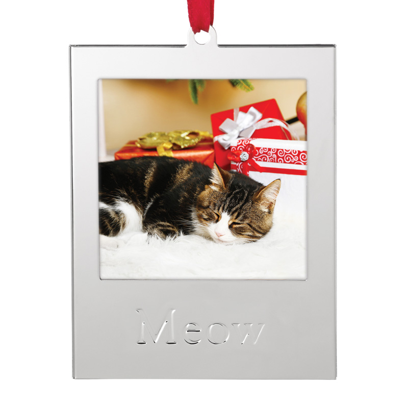 Cat Photo Frame Ornament Lenox Picture Meow Picture Frame Lenox Tree Decoration Silver