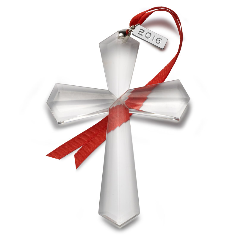 Mikasa Crystal Cross 2016 Mikasa Christmas Ornament Silversuperstore Cross Christmas Tree Decoration | Mikasa Ornaments | 2016 Cross - Mikasa Crystal Cross 2016 Mikasa Christmas Ornament Silversuperstore