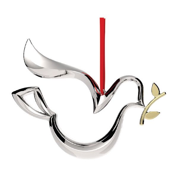 2015 Nambe Dove Ornament Silver Superstore 2015 Nambe Dove Silverplate Christmas Ornament - 2015 Nambe Dove Ornament Silver Superstore
