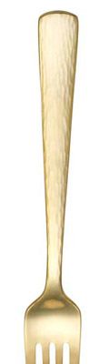 thumbnail image 2 of Reed & Barton Dorado Gold Accent Stainless Steel Flatware – Hammered Pattern, Glossy Finish (Used, Great Condition) 2 of 6