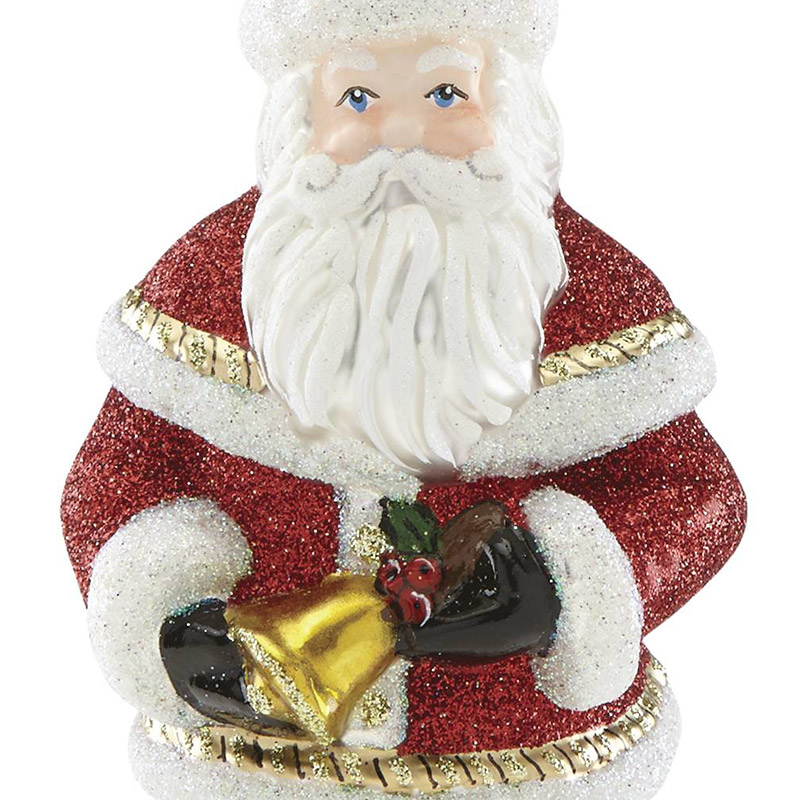 Santa with Bell Ornament 2018 Christmas Ornament by Reed