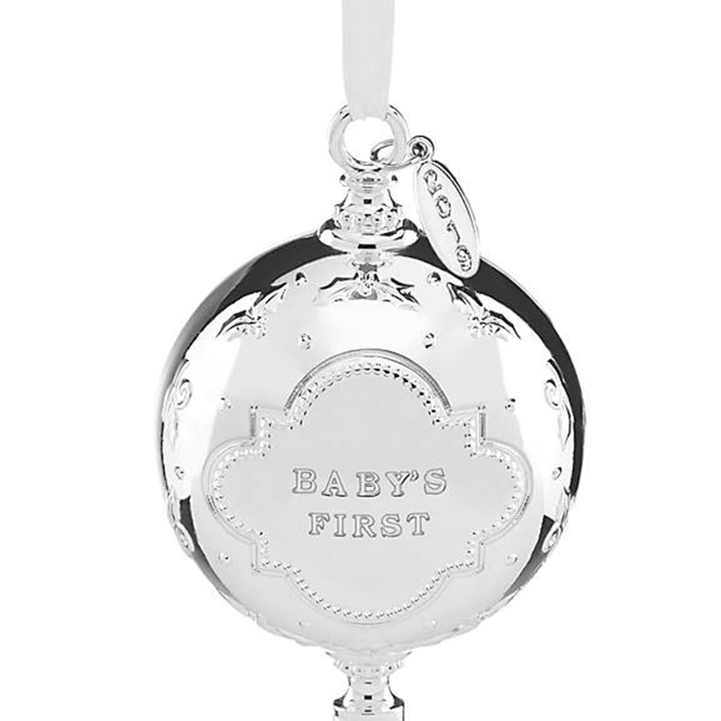Babys Christmas Rattle 2022 2019 Baby's First Christmas, Rattle Reed and Barton Christmas Ornament