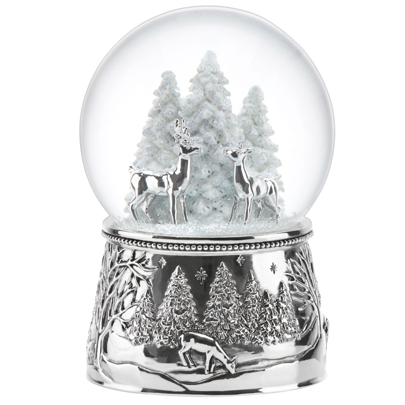 north pole bound snow globe reed and barton silver snowglobe waterford christmas flutes sale