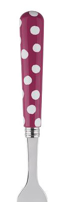 Sabre White Dots Fuchsia Stainless Steel Flatware Silverware