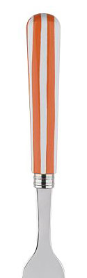 Sabre White Stripe Orange Stainless Steel Flatware Silverware