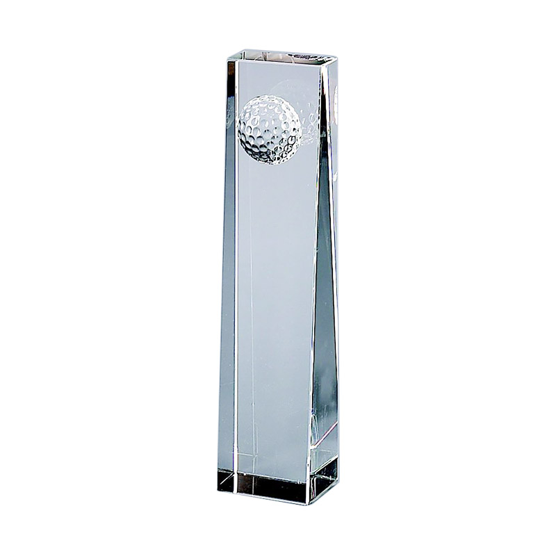 Optic Glass Golf Ball Obelisk