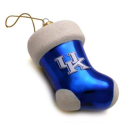 University Of Kentucky Christmas Ornaments University of Kentucky Christmas Ornament Glass and Glitter Stocking - University Of Kentucky Christmas Ornaments