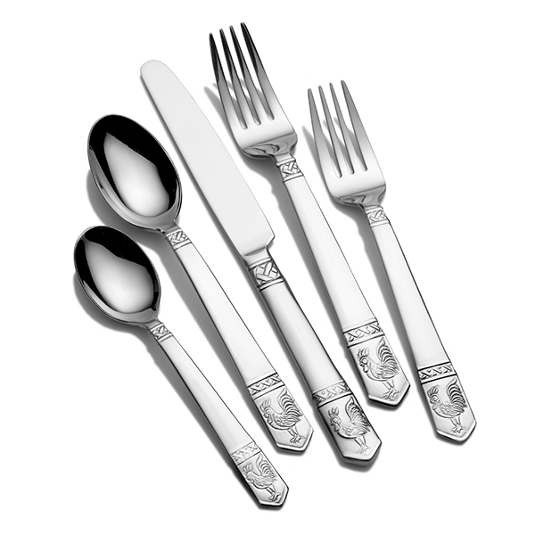 Wallace Rooster Stainless Steel Flatware, Silverware