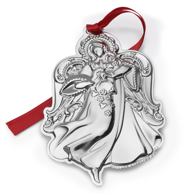 2017 Wallace Grande Baroque Angelsterling Silver Christmas Ornament By Wallace - 