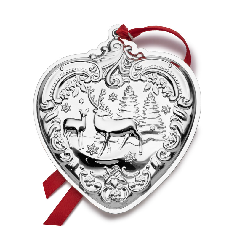 wallace grande baroque heart 2017 wallace christmas ornament