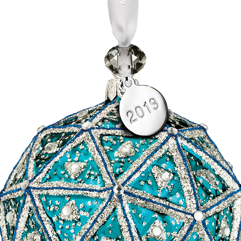 waterford crystal times square replica ball ornament 2019 silver 2019 swarovski christmas ornament