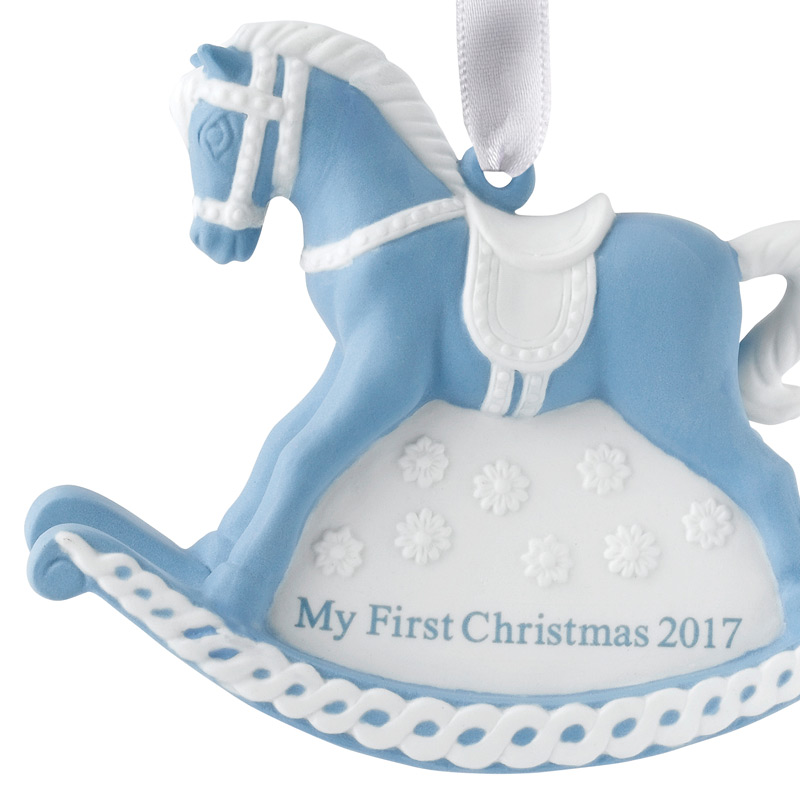 baby s first christmas ornament 2017 wedgwood porcelain silver